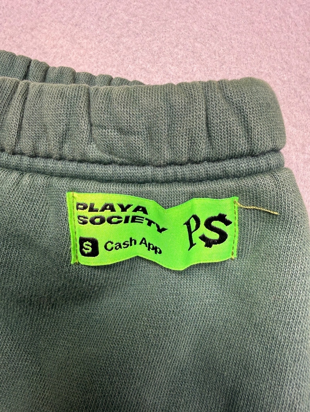 Playa Society Sweatpants Men Regular M Green Casual - Picture 5 of 11